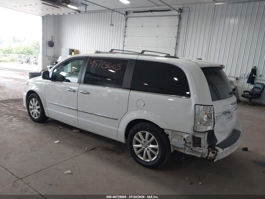 Vin: 2c4rc1gg1gr166812, lot: 46227304, chrysler town & country limited platinum 20163