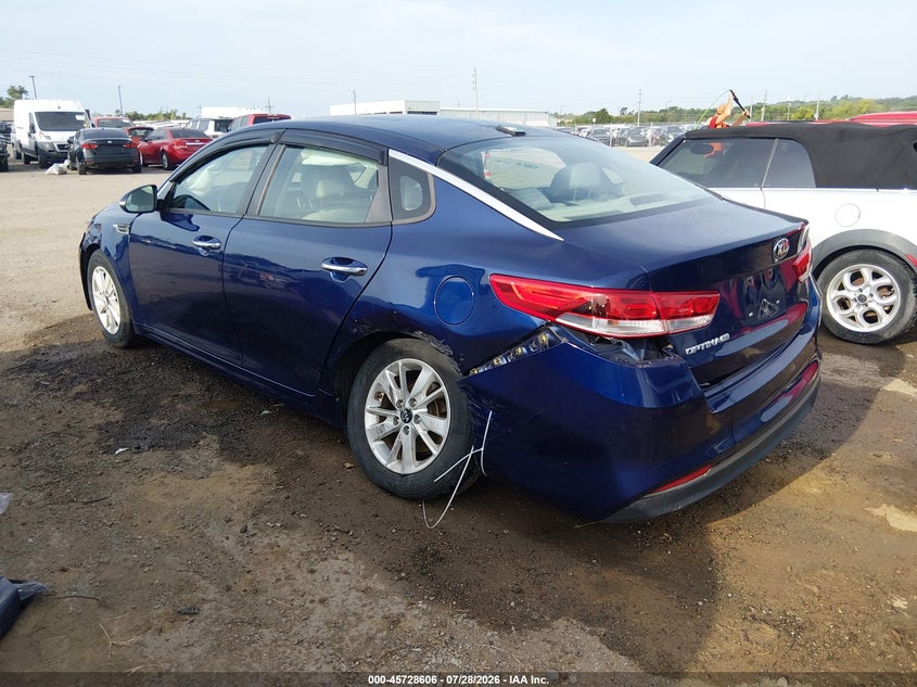Vin: 5xxgt4l33gg025972, lot: 46227305, kia optima lx 20163