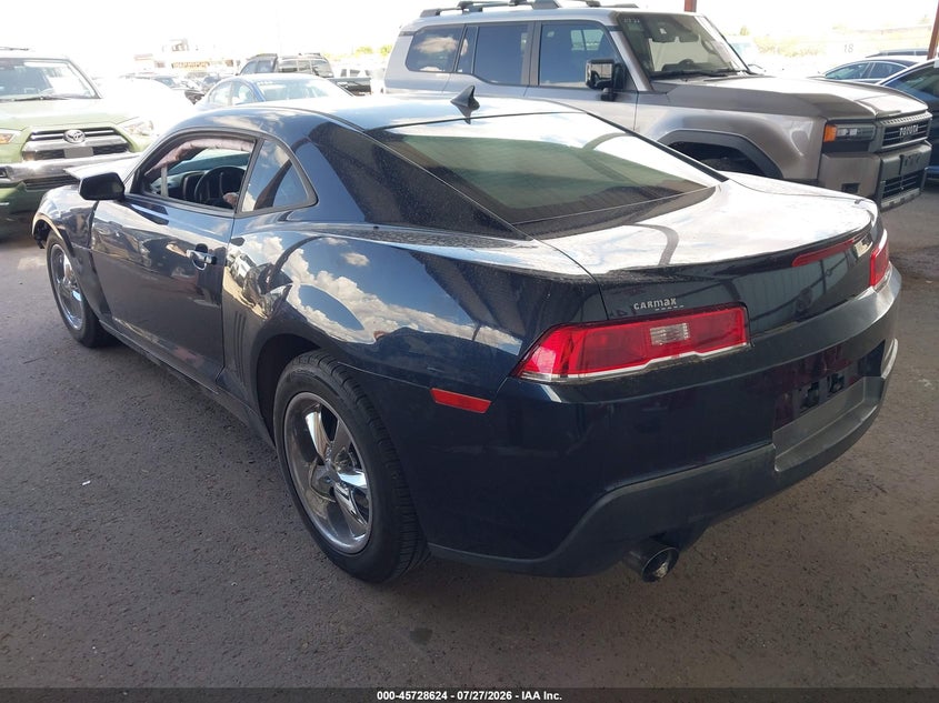 Vin: 2g1fb1e30e9192510, lot: 46227323, chevrolet camaro 1lt 20143