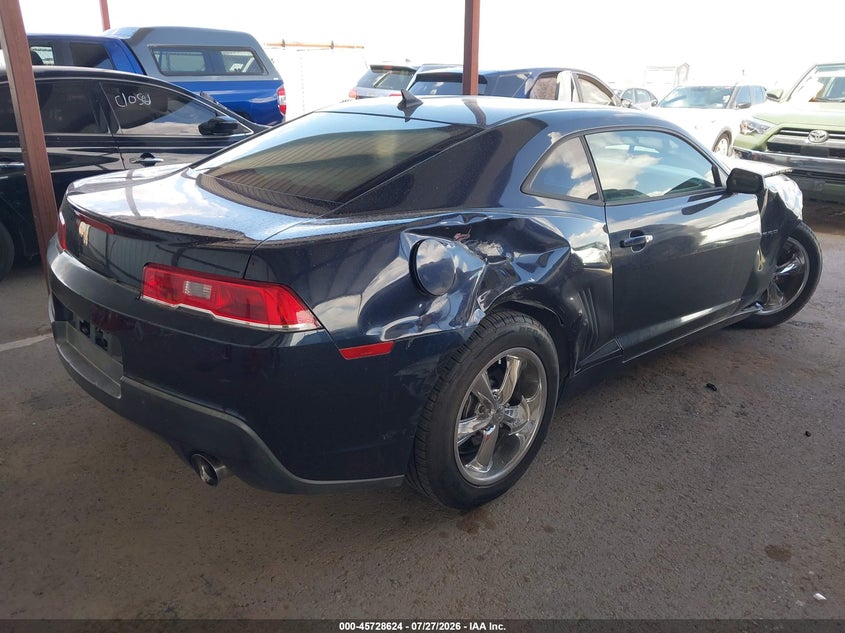 Vin: 2g1fb1e30e9192510, lot: 46227323, chevrolet camaro 1lt 20144