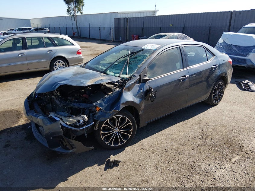 Vin: 5yfburhexfp274337, lot: 46227335, toyota corolla s plus 20152