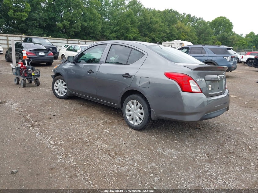 Vin: 3n1cn7ap6jl842285, lot: 46227348, nissan versa 1.6 s+ 20183