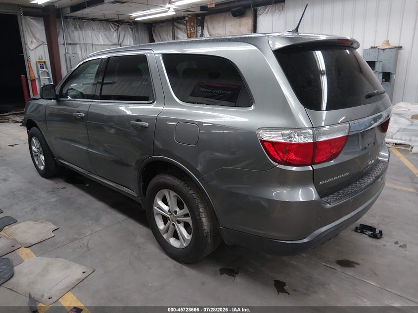 Vin: 1c4rdhag9dc527402, lot: 46227365, dodge durango sxt 20133