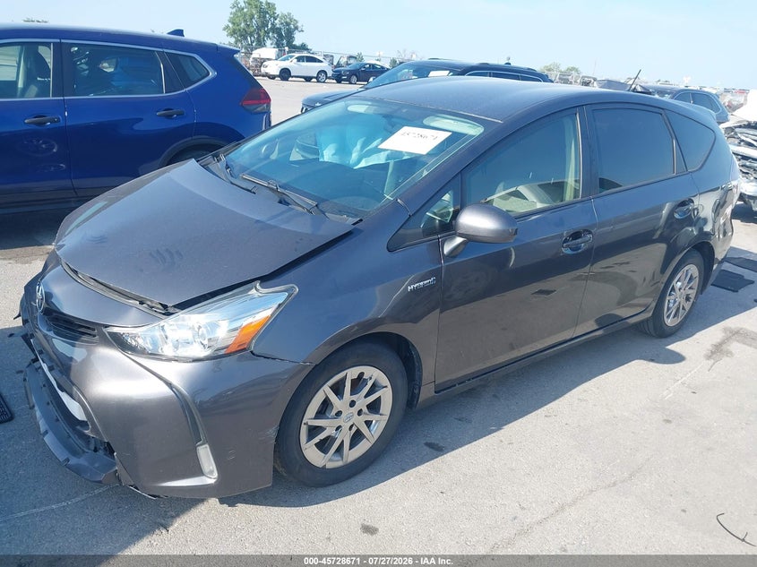 Vin: jtdzn3eu3gj055553, lot: 46227370, toyota prius v three 20162