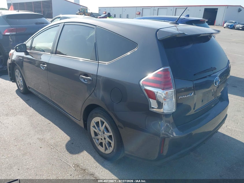 Vin: jtdzn3eu3gj055553, lot: 46227370, toyota prius v three 20163