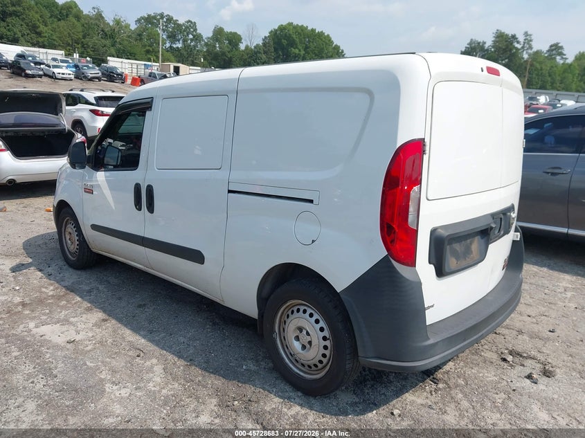 Vin: zfbhrfab0k6n03106, lot: 46227382, ram promaster city tradesman 20193