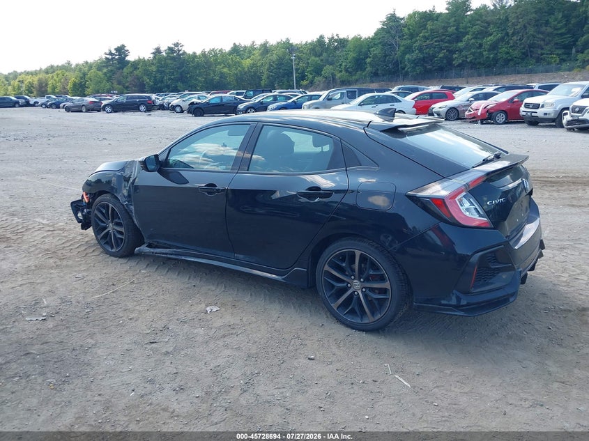 Vin: shhfk7g41mu203362, lot: 46227393, honda civic sport 20213