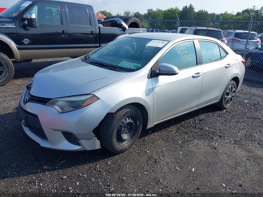 Vin: 2t1burhe2fc346115, lot: 46227400, toyota corolla l 20152