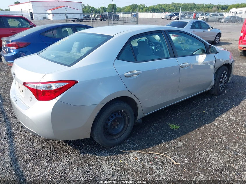 Vin: 2t1burhe2fc346115, lot: 46227400, toyota corolla l 20154