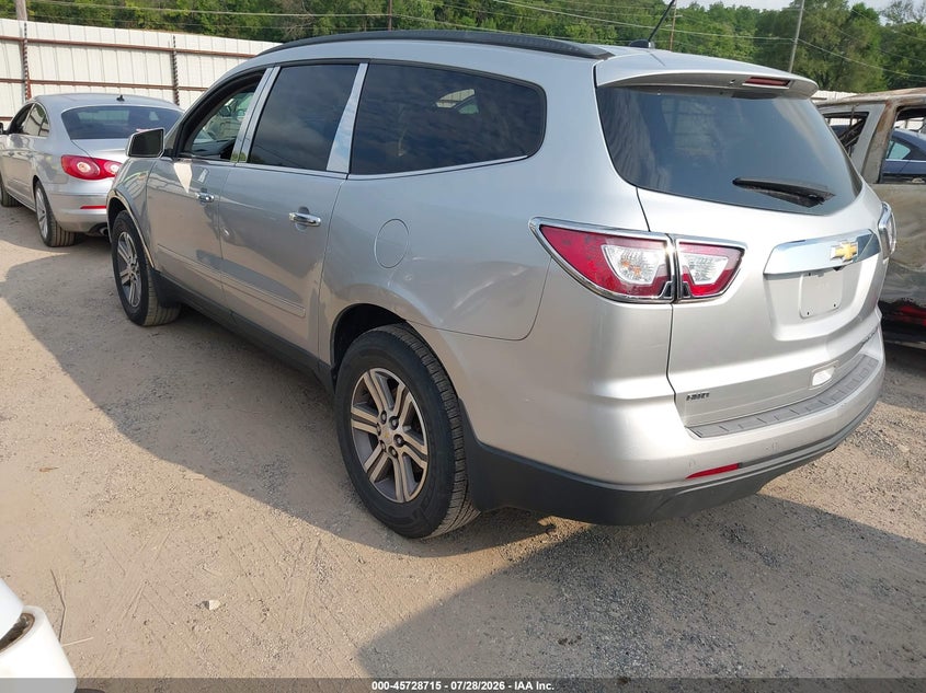 Vin: 1gnkvhkdxfj384498, lot: 46227414, chevrolet traverse lt 20153