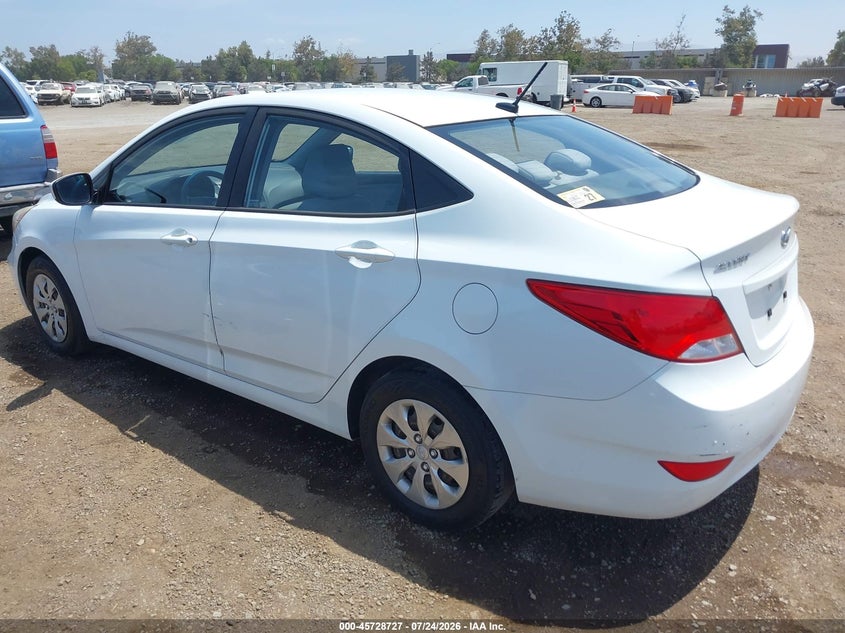 Vin: kmhct4ae0gu018485, lot: 46227426, hyundai accent se 20163