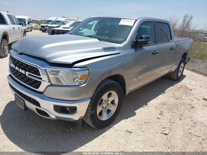 Vin: 1c6srfmt7pn593818, lot: 46227457, ram 1500 lone star  4x4 6'4 box 20232