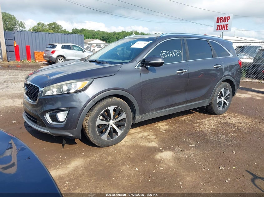 Vin: 5xyph4a54gg105623, lot: 46227458, kia sorento 3.3l ex 20162