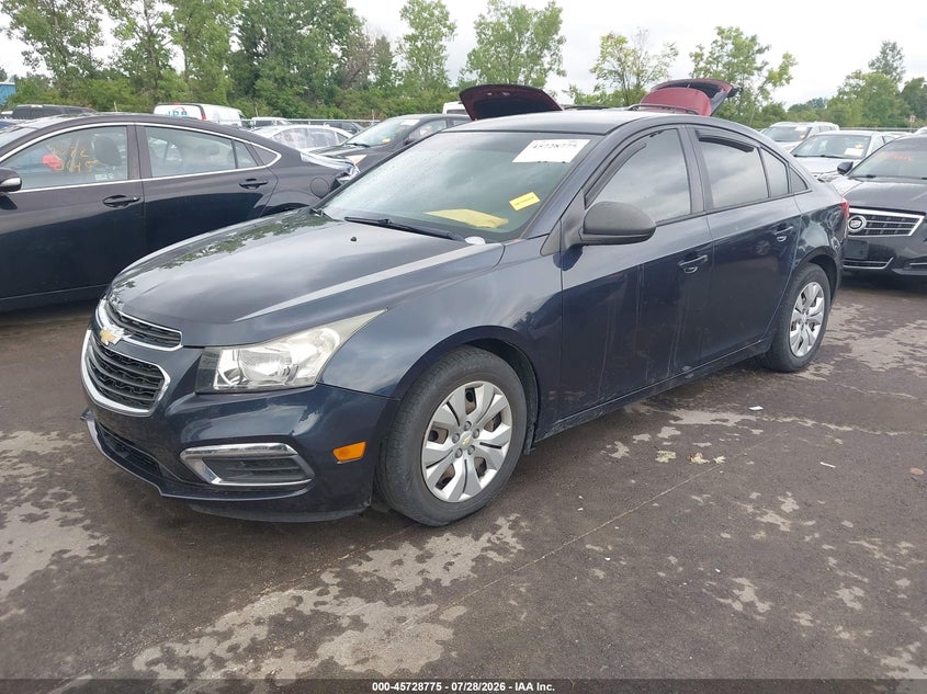 Vin: 1g1pa5sh2f7294344, lot: 46227474, chevrolet cruze ls auto 20152
