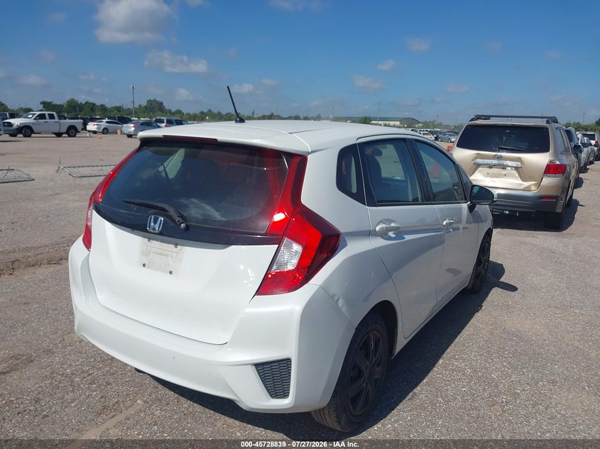 Vin: 3hggk5h59fm785311, lot: 46227538, honda fit lx 20154