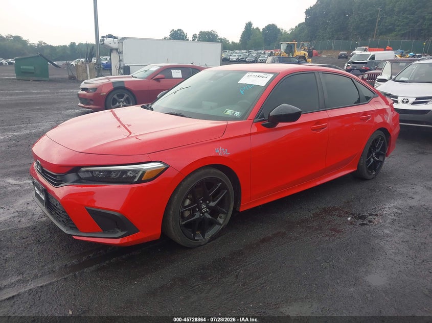 Vin: 2hgfe2f58rh509497, lot: 46227563, honda civic sport 20242