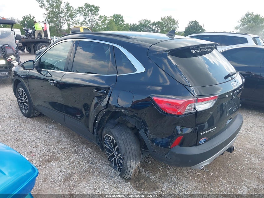Vin: 1fmcu0lz3mub35267, lot: 46227566, ford escape phev titanium 20213