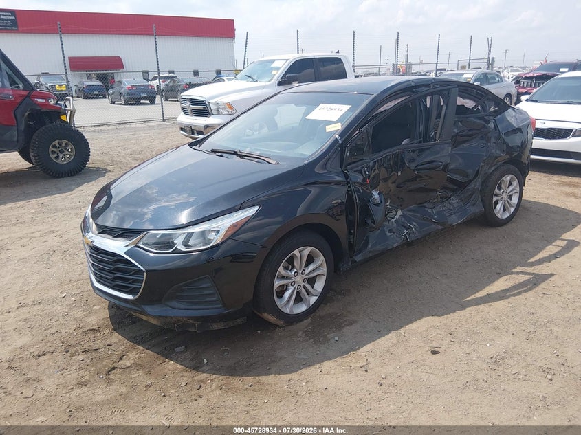 Vin: 1g1bc5sm0k7124849, lot: 46227633, chevrolet cruze ls 20192