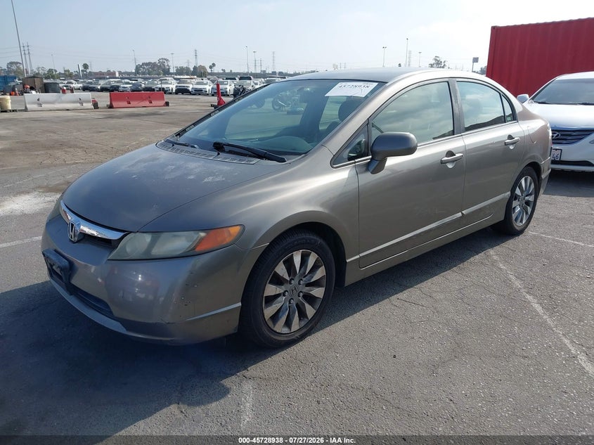 2007 Honda Civic, Normal Wear & Tear, IAAI, VIN JHMFA16547S008812 — photo 2