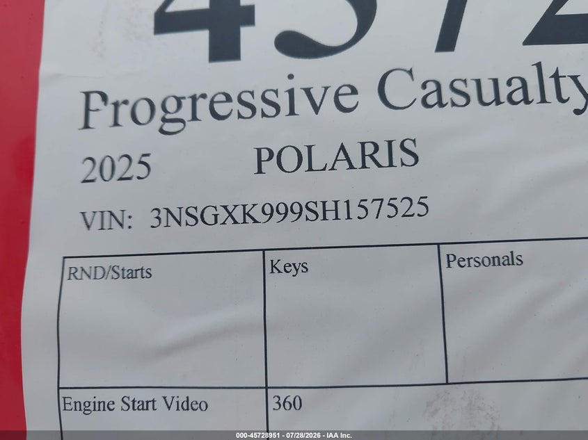 POLARIS GENERAL 2025