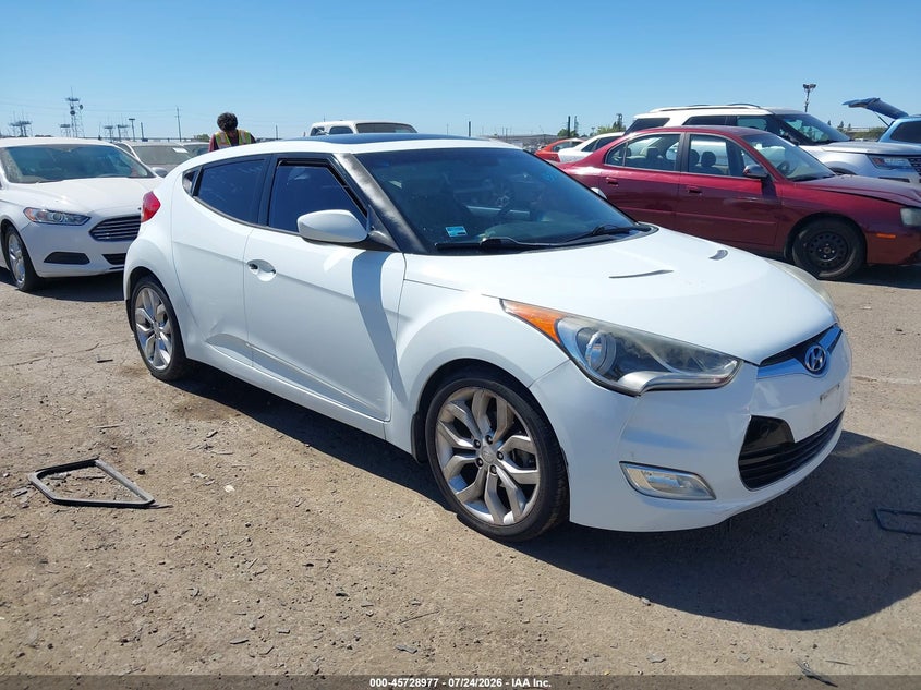 Vin: kmhtc6ad9du107180, lot: 46227676, hyundai veloster base w/gray 2013 img_1