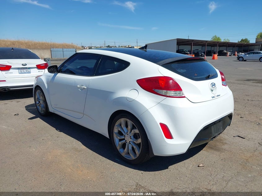 Vin: kmhtc6ad9du107180, lot: 46227676, hyundai veloster base w/gray 20133