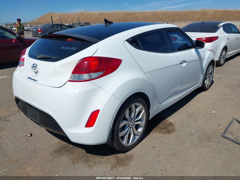 Vin: kmhtc6ad9du107180, lot: 46227676, hyundai veloster base w/gray 20134