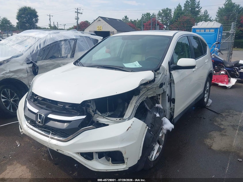 Vin: 5j6rm3h50fl021039, lot: 46227700, honda cr-v ex 20152