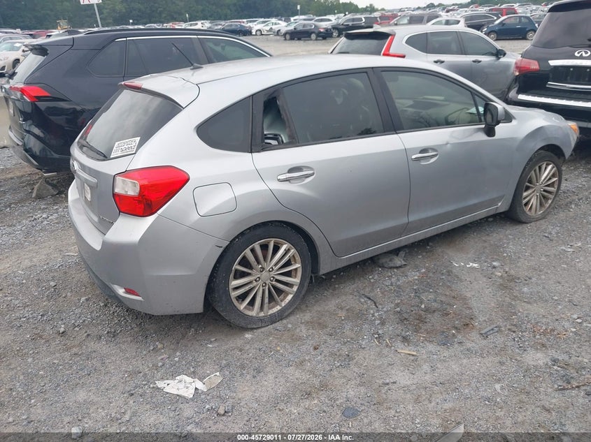 Vin: jf1gpah68ch232236, lot: 46227710, subaru impreza 2.0i limited 20124
