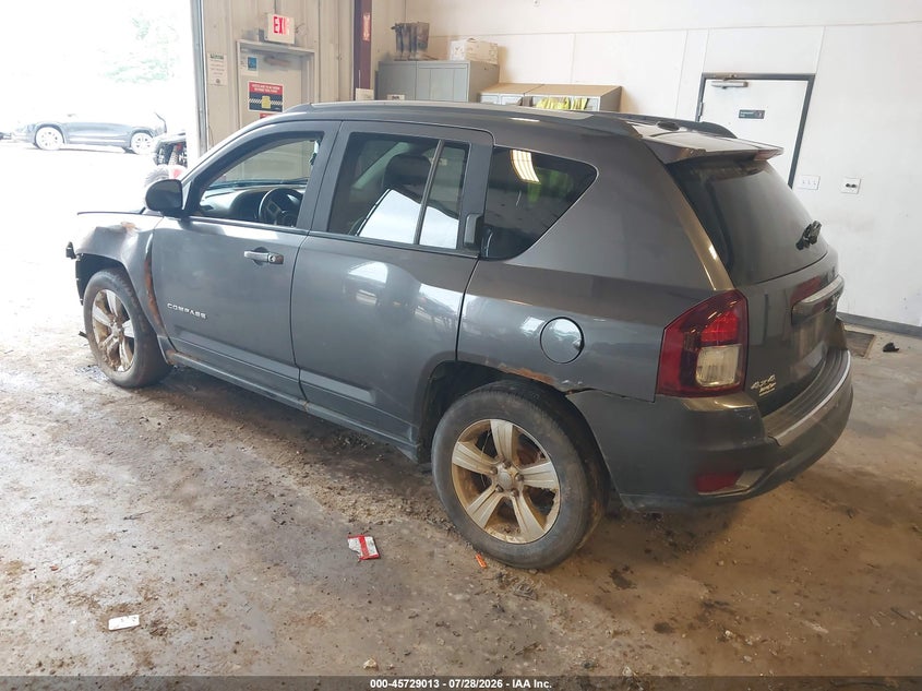 Vin: 1c4njdab0gd579228, lot: 46227712, jeep compass sport/north 20163