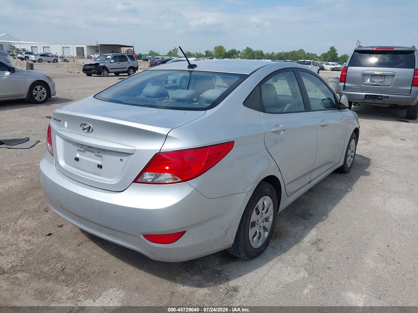 Vin: kmhct4ae6gu011802, lot: 46227739, hyundai accent se 20164