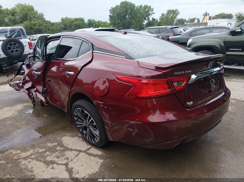 Vin: 1n4aa6ap5jc409665, lot: 46227785, nissan maxima 3.5 sv 20183