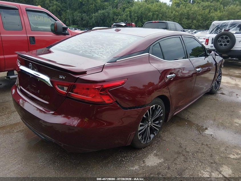 Vin: 1n4aa6ap5jc409665, lot: 46227785, nissan maxima 3.5 sv 20184