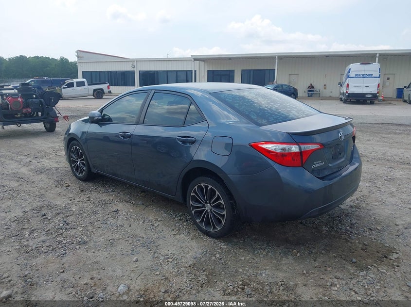 Vin: 2t1burhe0fc423595, lot: 46227797, toyota corolla s plus 20153