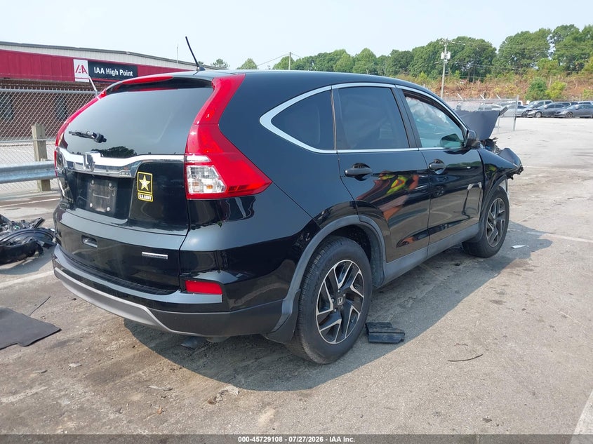 Vin: 2hkrm3h47gh568831, lot: 46227807, honda cr-v se 20164