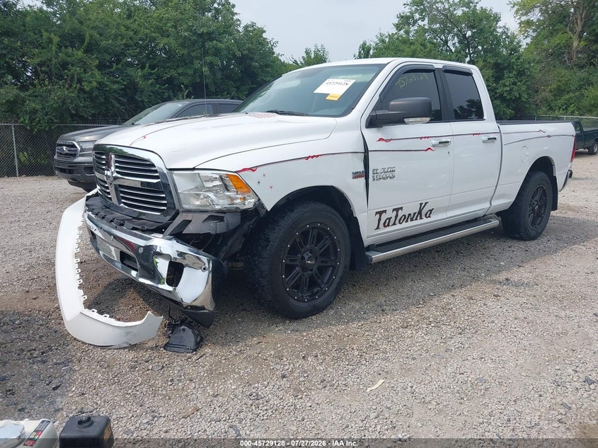 Vin: 1c6rr7gt5hs521521, lot: 46227827, ram 1500 big horn  4x4 6'4 box 20172