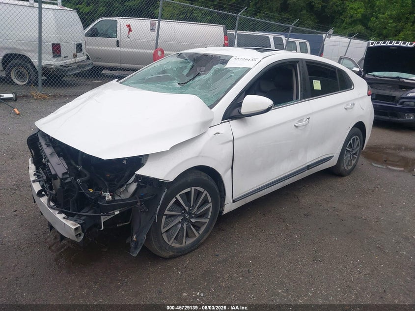 Vin: kmhc85lj3mu077088, lot: 46227838, hyundai ioniq electric limited 20212