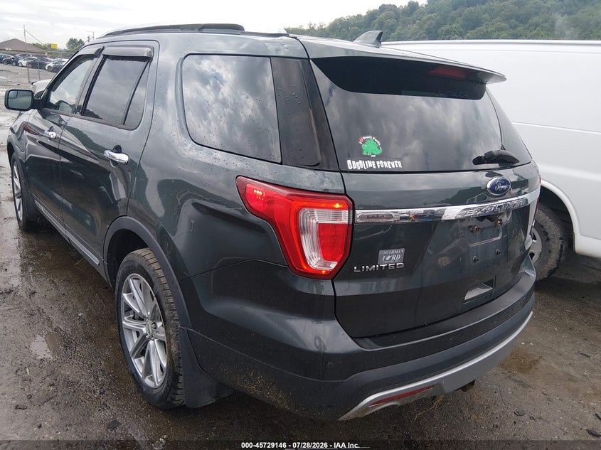 Vin: 1fm5k8f82gga71208, lot: 46227845, ford explorer limited 20163