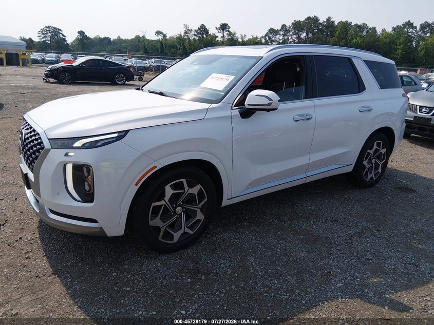 Vin: km8r7dhe2mu255785, lot: 46227879, hyundai palisade calligraphy 20212