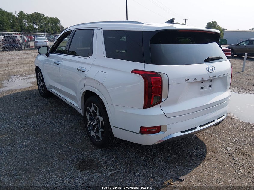 Vin: km8r7dhe2mu255785, lot: 46227879, hyundai palisade calligraphy 20213