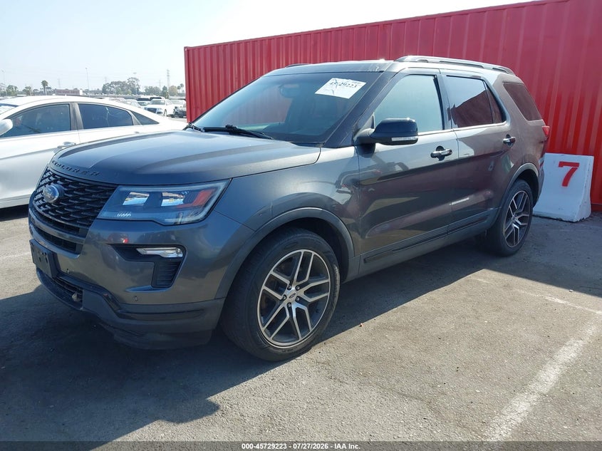 Vin: 1fm5k8gt0kgb48864, lot: 46227922, ford explorer sport 20192