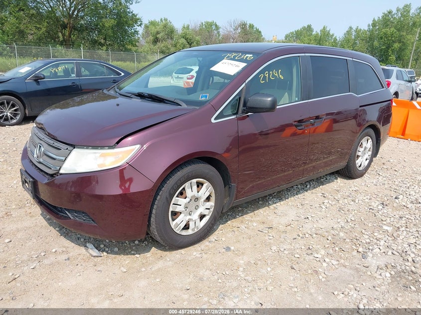 Vin: 5fnrl5h21bb036687, lot: 46227946, honda odyssey lx 20112
