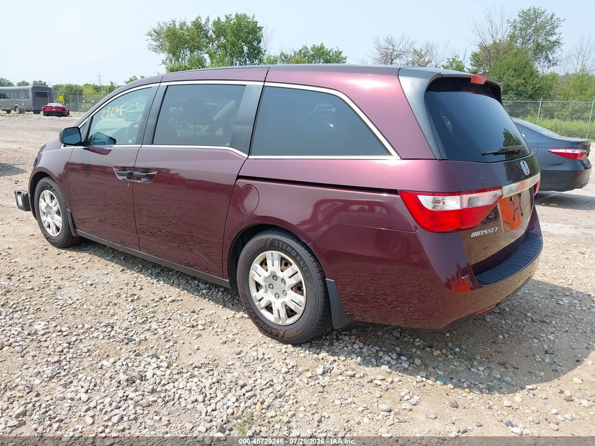 Vin: 5fnrl5h21bb036687, lot: 46227946, honda odyssey lx 20113