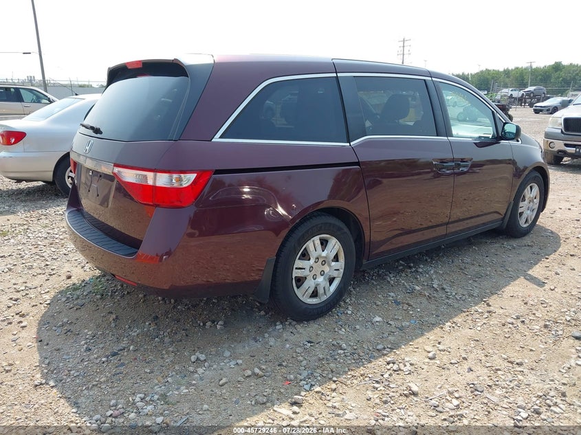 Vin: 5fnrl5h21bb036687, lot: 46227946, honda odyssey lx 20114