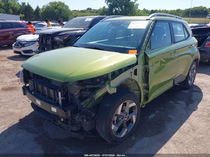 Vin: kmhrc8a33nu159743, lot: 46227951, hyundai venue sel 20222