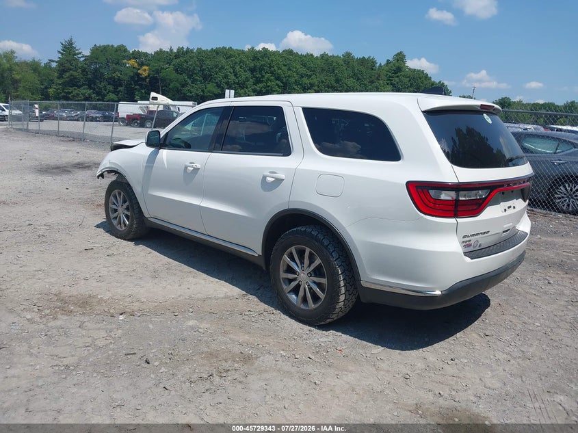 Vin: 1c4rdjag2hc878939, lot: 46228042, dodge durango sxt awd 20173