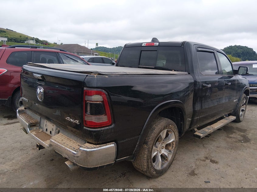 Vin: 1c6srfjt5ln368733, lot: 46228047, ram 1500 laramie  4x4 5'7 box 20204