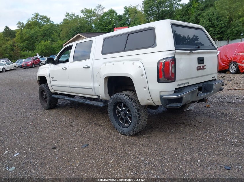 Vin: 3gtu2nec8gg187506, lot: 46228054, gmc sierra 1500 slt 20163