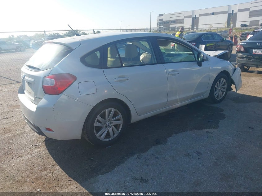 Vin: jf1gpac6xfh324623, lot: 46228055, subaru impreza 2.0i premium 20154