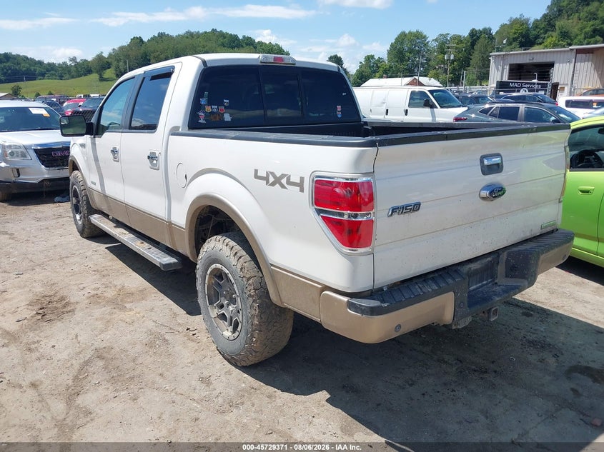 Vin: 1ftfw1et4dkd86546, lot: 46228070, ford f-150 lariat 20133